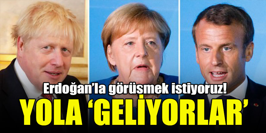 Macron: Merkel ve Johnson ile Cumhurbaşkanı Erdoğan ile görüşeceğiz