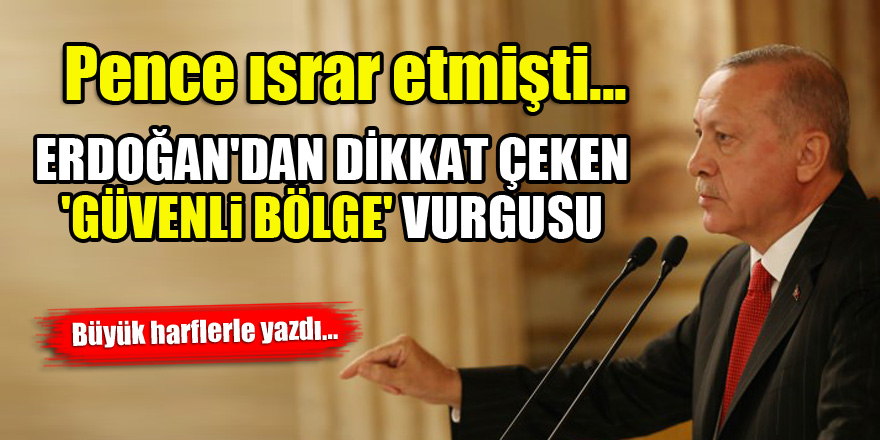 Pence ısrar etmişti...Erdoğan'dan dikkat çeken 'güvenli bölge' vurgusu