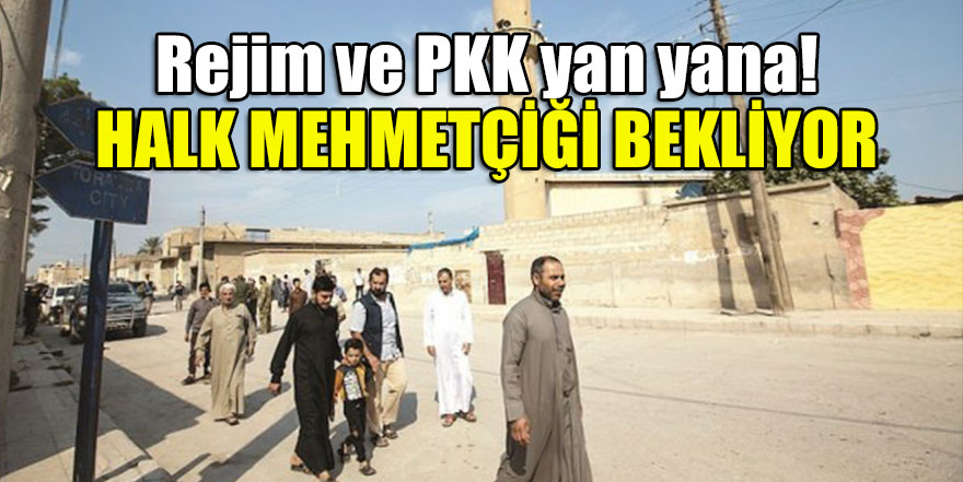 Rejim ve PKK yan yana! Halk Mehmetçiği bekliyor