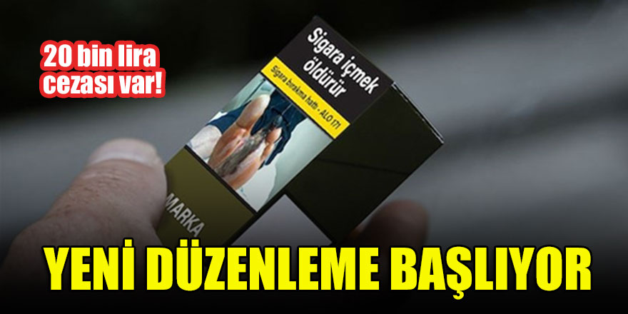 Yeni düzenleme başlıyor! 20 bin lira cezası var