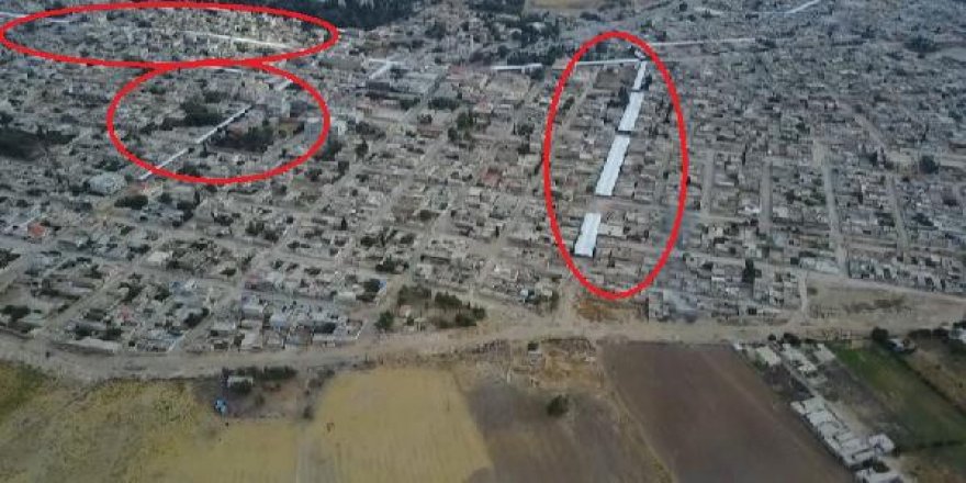 Resulayn'da teröristlerin kaçış koridorları, havadan görüntülendi