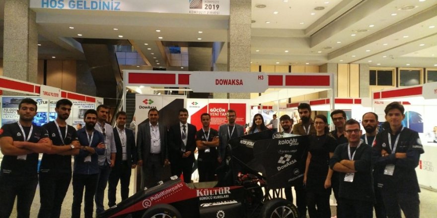 Düzce Üniversitesi öğrencilerinin yaptığı araç fuarda yoğun ilgi gördü