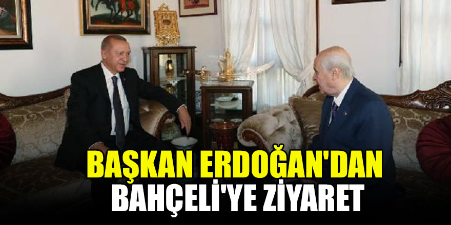 Cumhurbaşkanı Erdoğan'dan Bahçeli'ye ziyaret