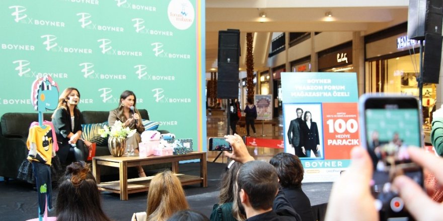 Eşi Trabzonlu olan Buse Terim ilk kez geldiği Trabzon’da ilgi odağı oldu