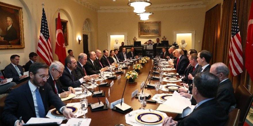 Erdoğan ve Trump çalışma yemeğinde