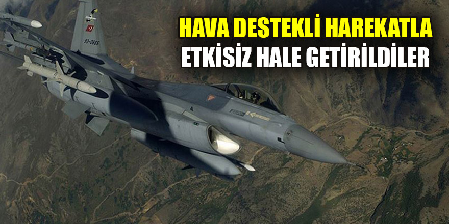 Irak'ın kuzeyinde PKK'lı 8 terörist etkisiz hale getirildi