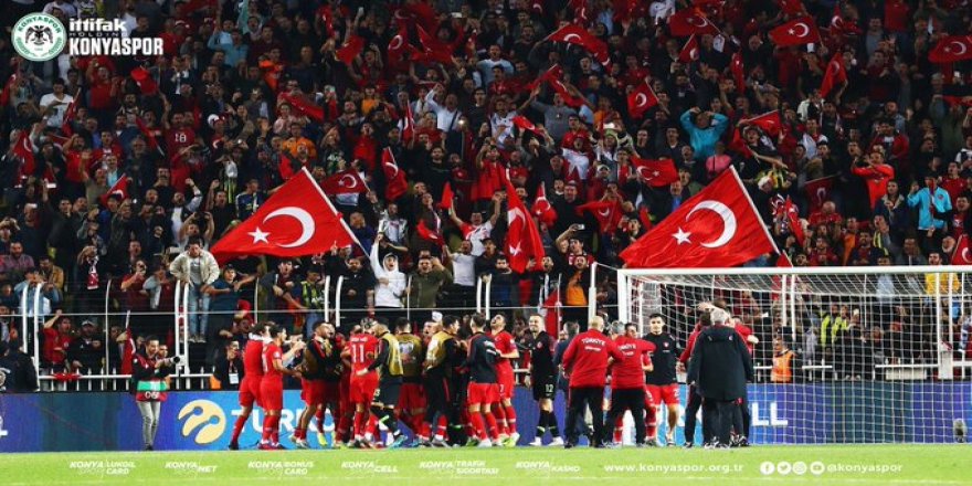 Konyaspor'dan A Milli Futbol Takımı'na kutlama