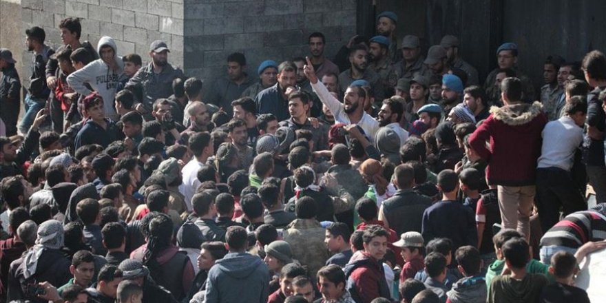 Bab'daki terör saldırısı protesto edildi