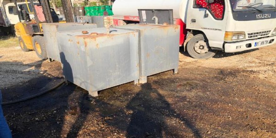 Adana'da 2 bin 300 litre kaçak mazot ele geçirildi