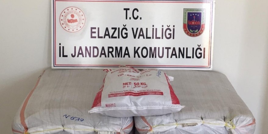Elazığ’da 171 kilogram kaçak tütün ele geçirildi