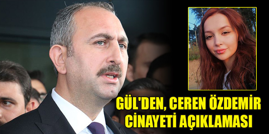 Adalet Bakani Abdulhamit Gul Den Ceren Ozdemir Cinayeti Aciklamasi