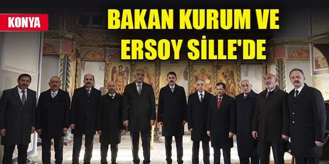 Bakan Kurum ve Ersoy Sille'de