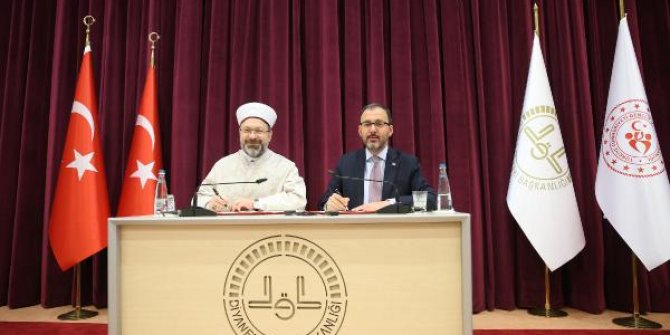 Gençlik ve Spor Bakanlığı ile Diyanet arasında önemli protokol