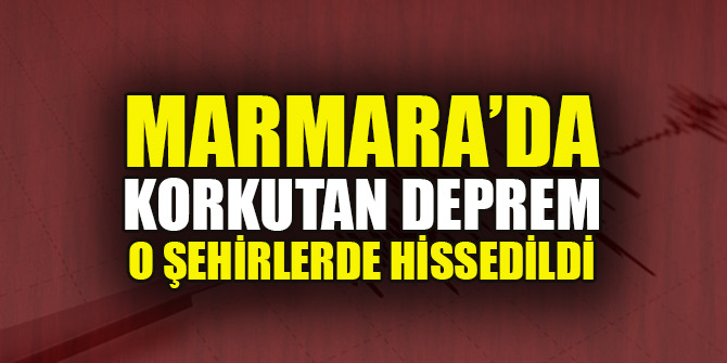 Balıkesir'de 4,6 büyüklüğünde deprem
