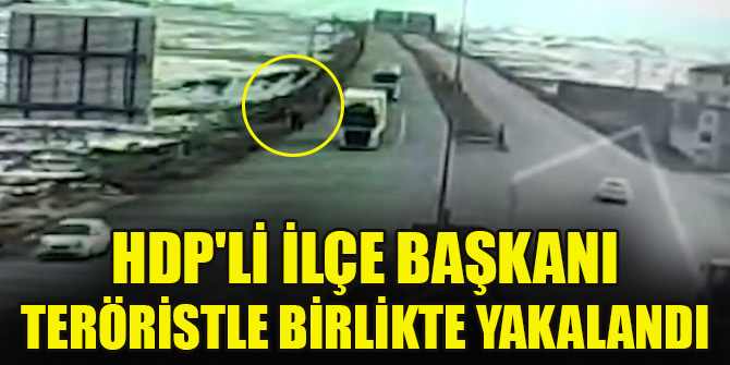 HDP'li ilçe başkanı güvenli yere götürmeye çalıştığı teröristle birlikte yakalandı