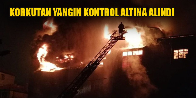 Zonguldak'ta mobilya imalathanesinde çıkan yangın kontrol altına alındı