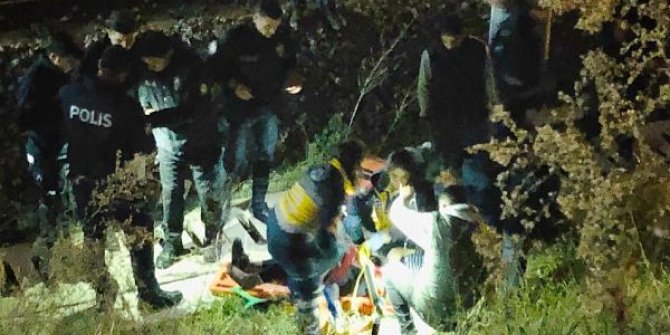 Köprüden rayların üzerine atladı