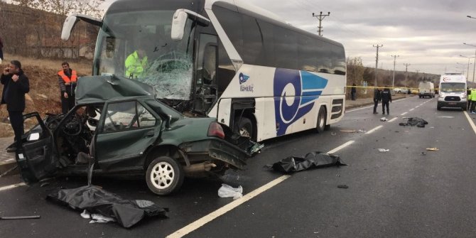 Kırşehir’de feci kaza: 3 ölü 1 yaralı