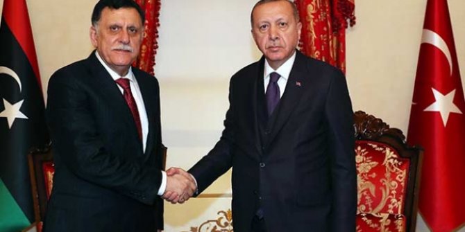 Cumhurbaşkanı Erdoğan, Fayez Al Sarraj'ı kabul etti