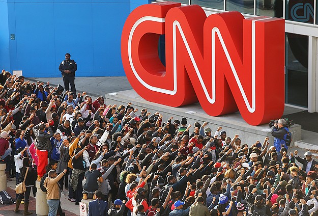 CNN'e Ferguson protestosu