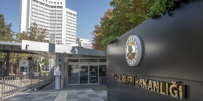 Dışişleri Bakanlığı'ndan ABD'ye tepki