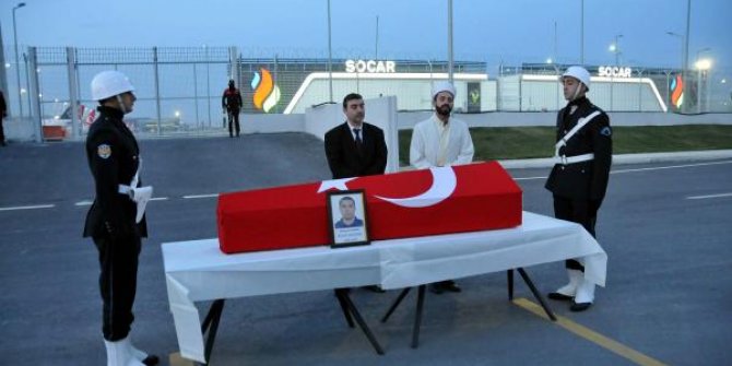 Vefat eden polis memuru için uğurlama töreni düzenlendi