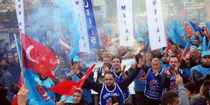 Türk Metal Sendikası'ndan 'toplu sözleşme' eylemi