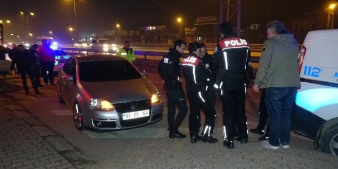 Polisten kaçan sürücünün otomobilinde aranan kişi yakalandı