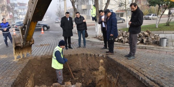 Çan’da su kaçakları tamir edilerek Karşıyaka Mahallesine su verildi