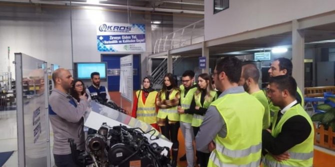 DPÜ KAMER’den Kros Otomotiv’e teknik gezi
