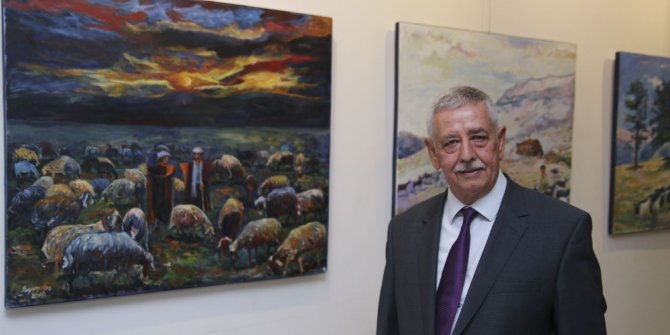 Güzelyayla eski belediye başkanı Sayım Koç, MTSO’da sergi açtı