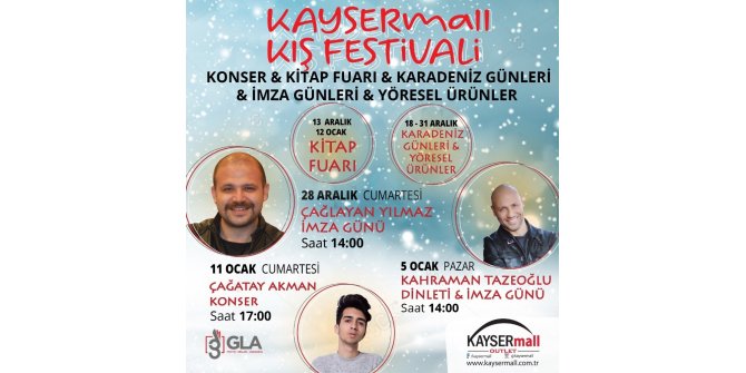 KAYSERmall Outlet, “Kış Festivali“ ile adını duyurmaya devam ediyor