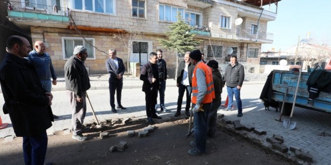 Nevşehir Belediye Başkanı Arı, Sümer Mahallesinde incelemelerde bulundu