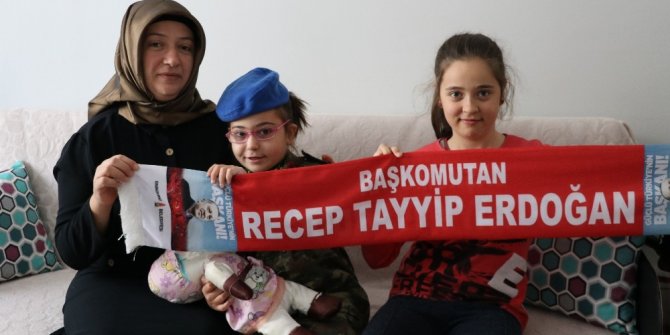 Epilepsi hastası minik İkra’nın Cumhurbaşkanı Erdoğan sevgisi