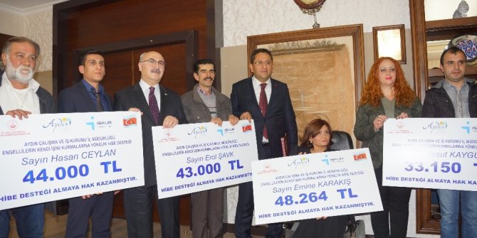 Engelli ve eski hükümlülere hibe çekleri teslim edilecek