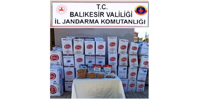 Sındırgı’da kaçak tütün operasyonu