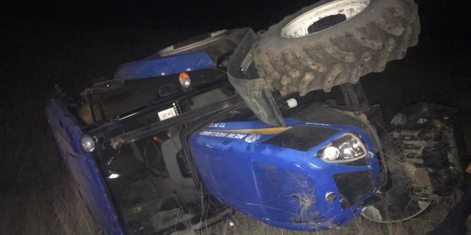 Traktör altında kalan sürücü hayatını kaybetti
