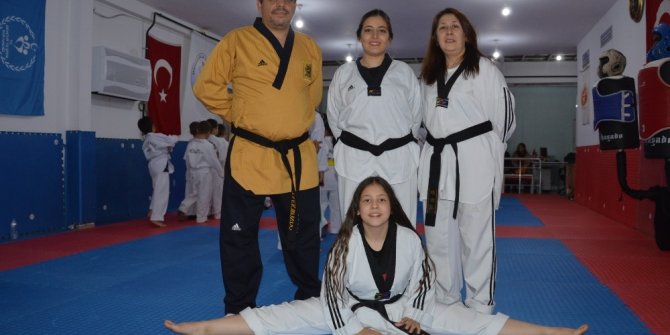 Aile boyu tekvandocuların hedefi şampiyon olmak