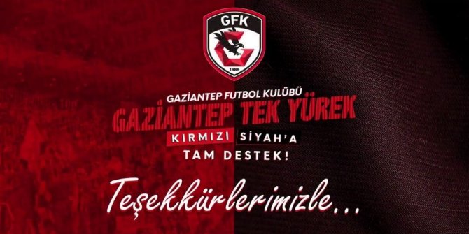 Gaziantep FK’ya destek gecesinde 240 bine yakın forma satıldı