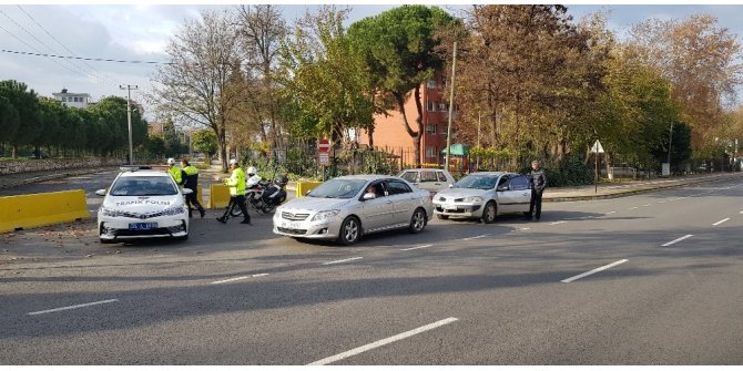 Trafik timleri drone ile denetim yaptı, sürücüleri affetmedi