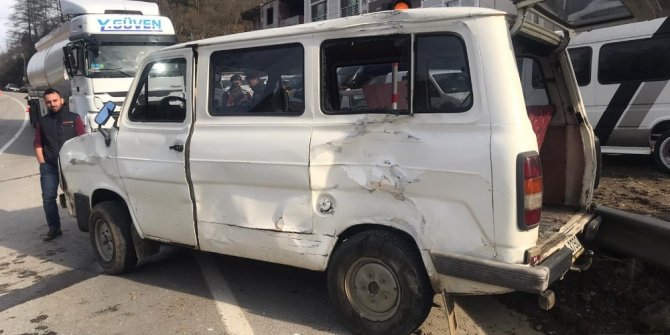 Giresun’da trafik kazası: 2 yaralı