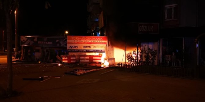 Gediz’de işyeri yangını