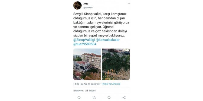 Başkan Ayhan’dan öğrencilere jest