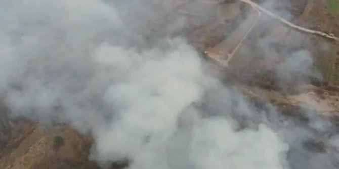 Bursa’da iki farklı bölgede anız yangını