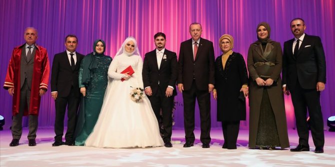 Cumhurbaşkanı Erdoğan, nikah şahidi oldu