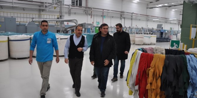 Kaymakam İmamoğlu fabrikalarda incelemede bulundu