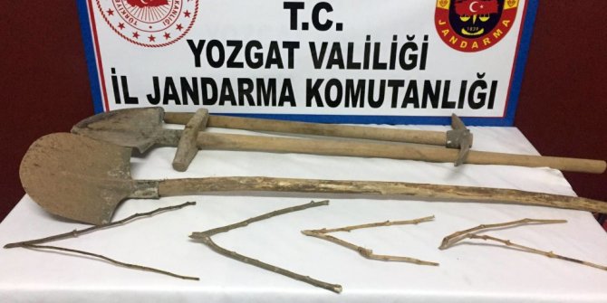 Jandarma’dan kaçak kazıya suçüstü