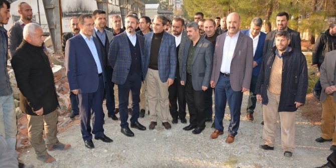 Milletvekili Aydın, Besni millet bahçesinin yapılacağı yeri inceledi