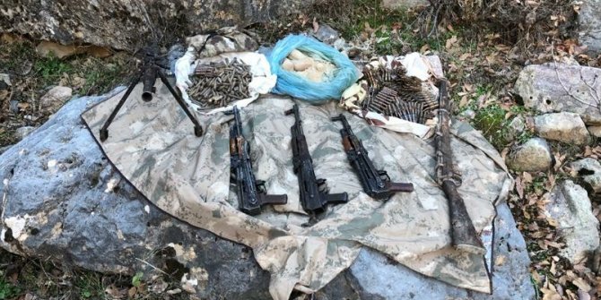 ’Kıran 10’ operasyonunda silah ve mühimmat bulundu