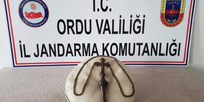Ordu’da 500 yıllık tarihi haç ele geçirildi